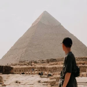 Giza Pyramids, The Egyptian Museum, Cairo Citadel and El Khan Bazaar in Cairo .