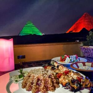 Sound and Light Show with Dinner - Pyramids Rooftop Restaurant View